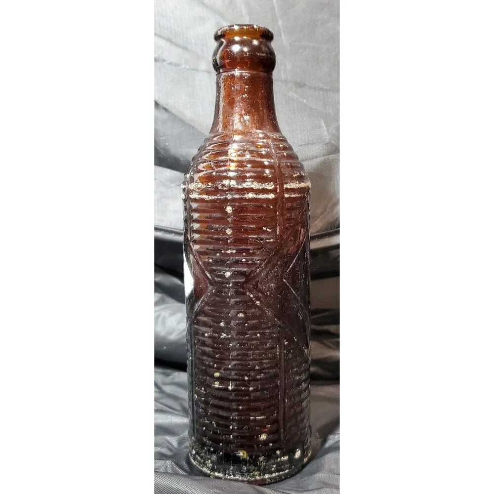 Orange Crush Brown Insulated Glass Bottle 1940s Prichard AL Rare Vintage Soda